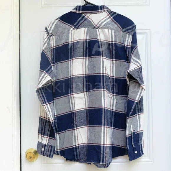 NWT Weatherproof® Vintage flannel long sleeve in blue - Picture 5 of 6